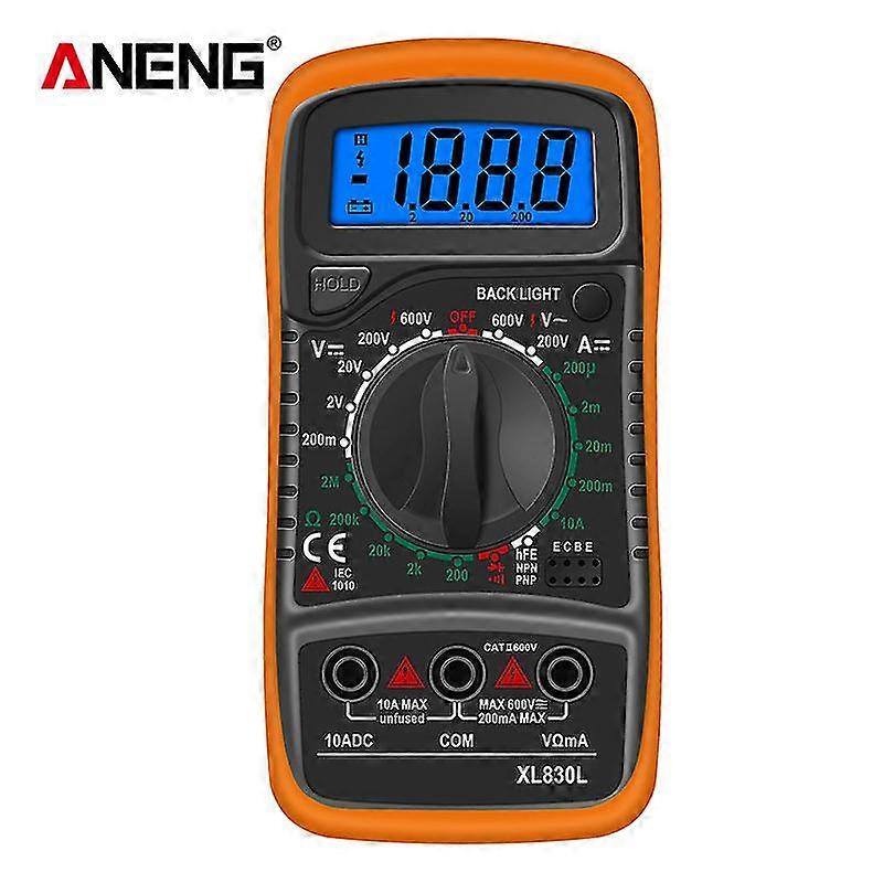 xl830l digital multimeter 2000 counts mini multimetertransistor voltmeter ammeter with backlit lcd display