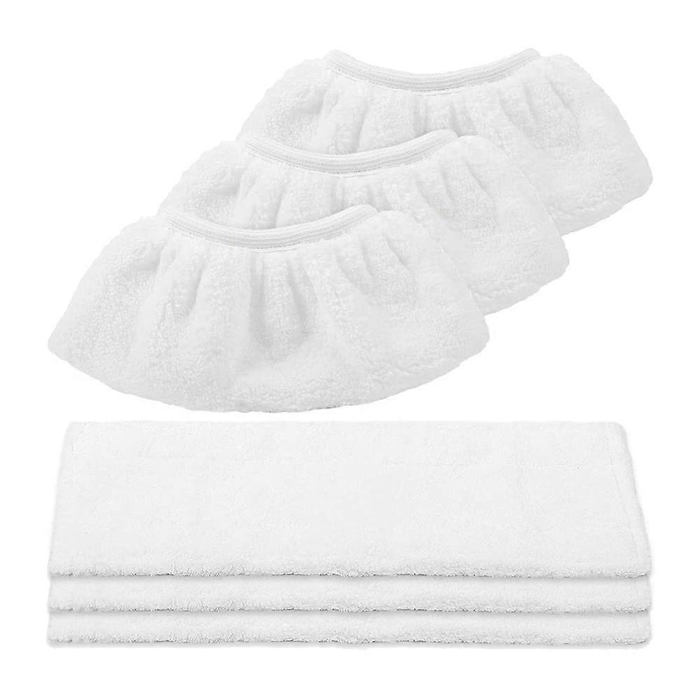 Microfiber Cloth Set Compatible for EasyFix Steam Cleaner SC2,SC3,SC4,SC5 (3 for Floor Nozzle+3 for