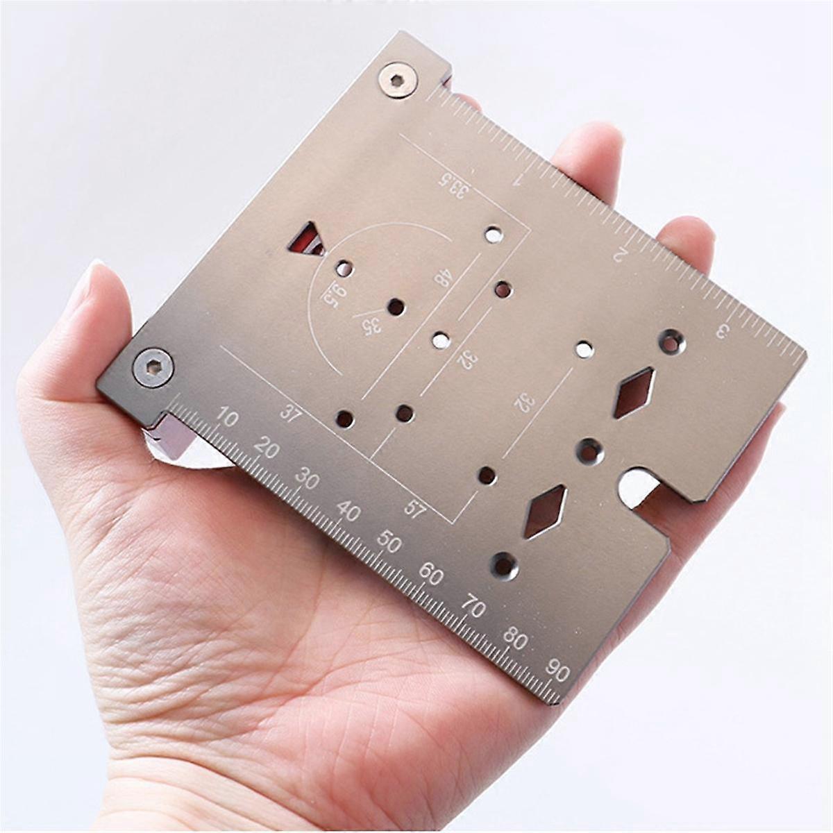 35mm Hinge Punching Locator Hinge Boring Jig with Inch Metric Scale Multi-Function Woodworking Dril