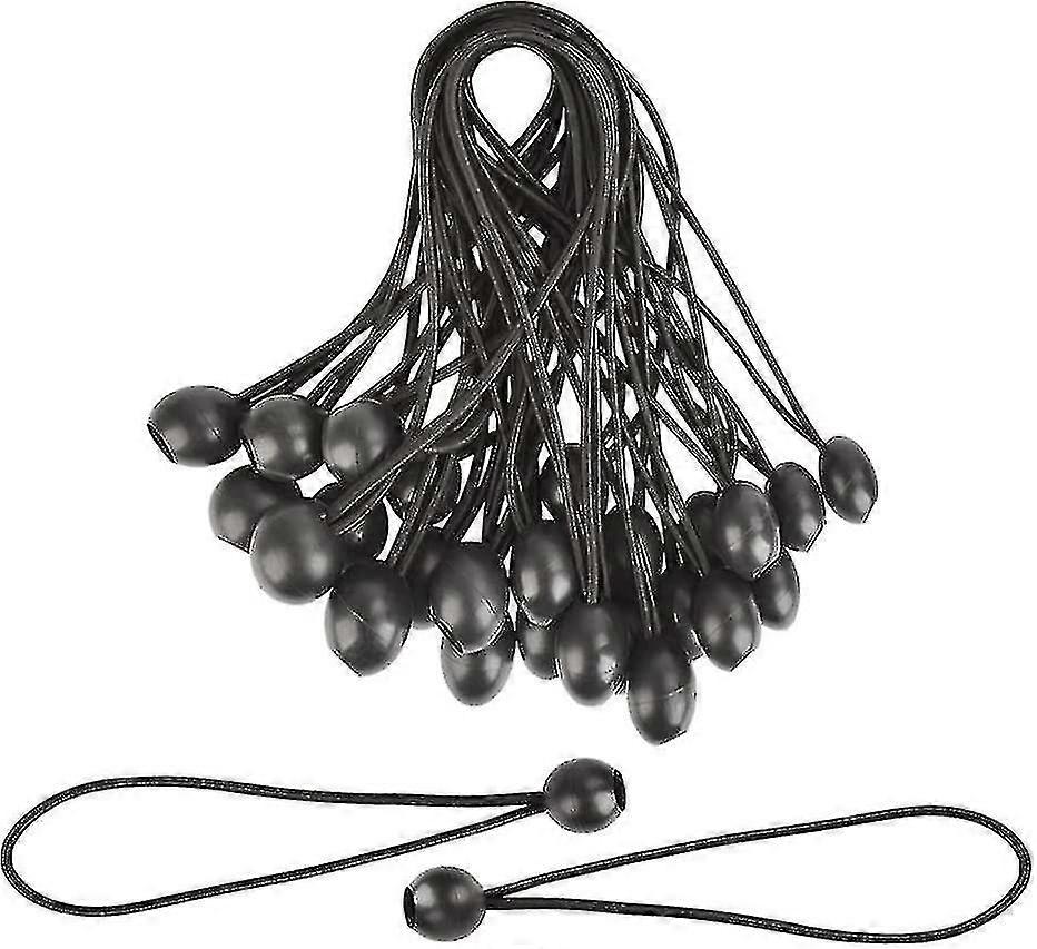 MIMIGO 30pcs Elastic Tensioner, Rubber Bungee Tensioners With Ball, For Tarpaulin