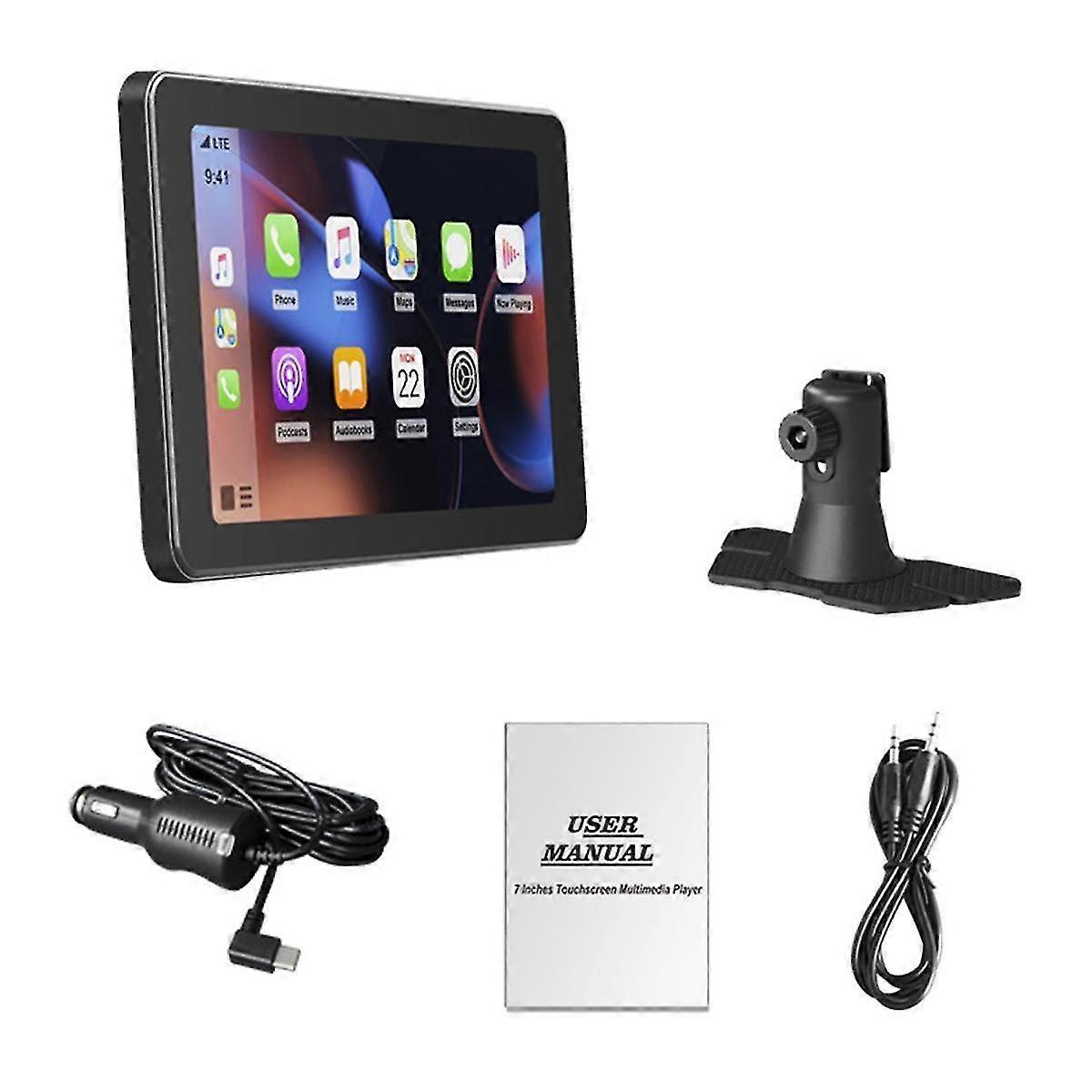 7-Zoll-Multimedia-Player Carplay Android-Auto Ips Touch-Display Auto-Navigation Multimedia Bluetooth MP5-Player