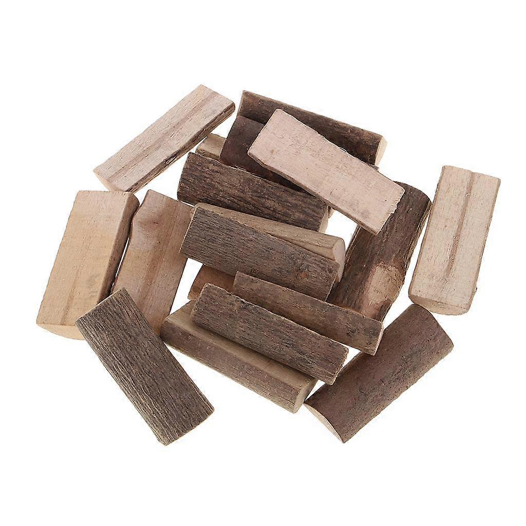 2x 20 Pcs Natural Half Wood Log Slices Pieces Crafts Rustic for