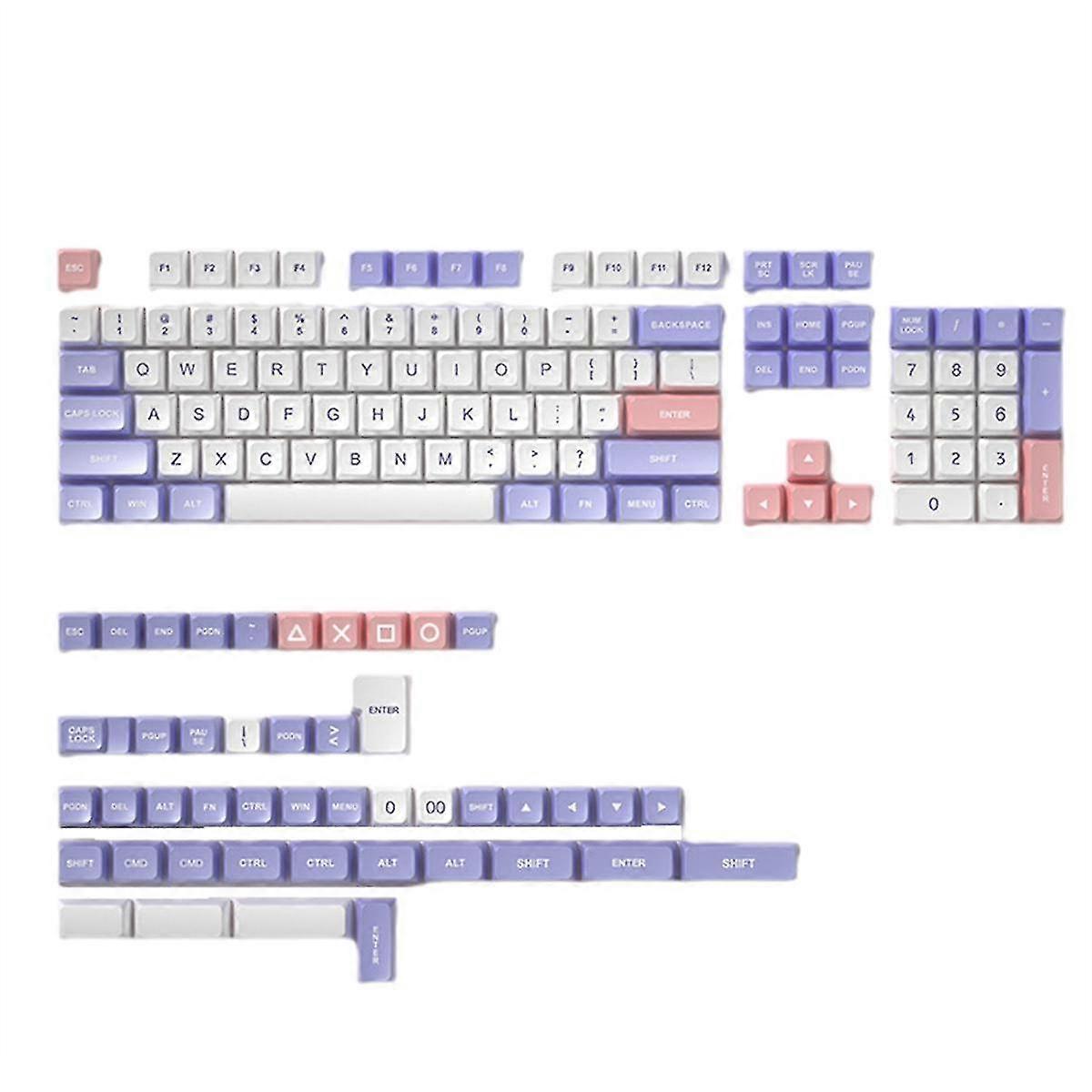 150 Keys Keyboard Pbt Double-shot Keycaps Dsa Pbt Profile Keycaps For Cherry Mx Switches Mechanical Gaming Keyboard A