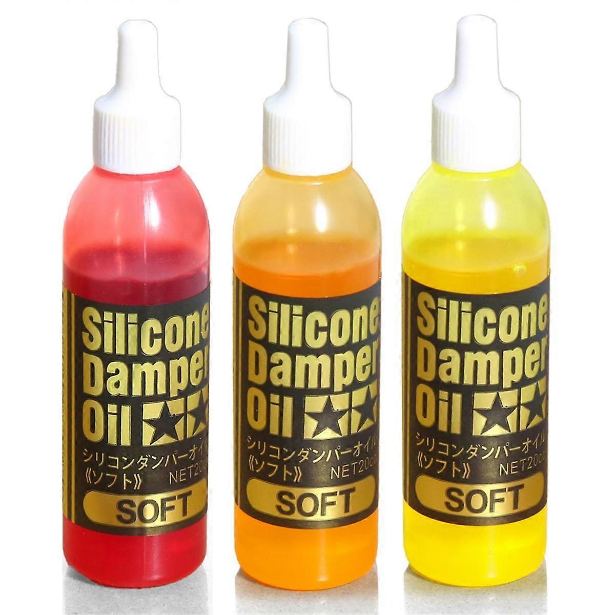 För TT02 OIL Silikon Damper Oil, 3 flaskor