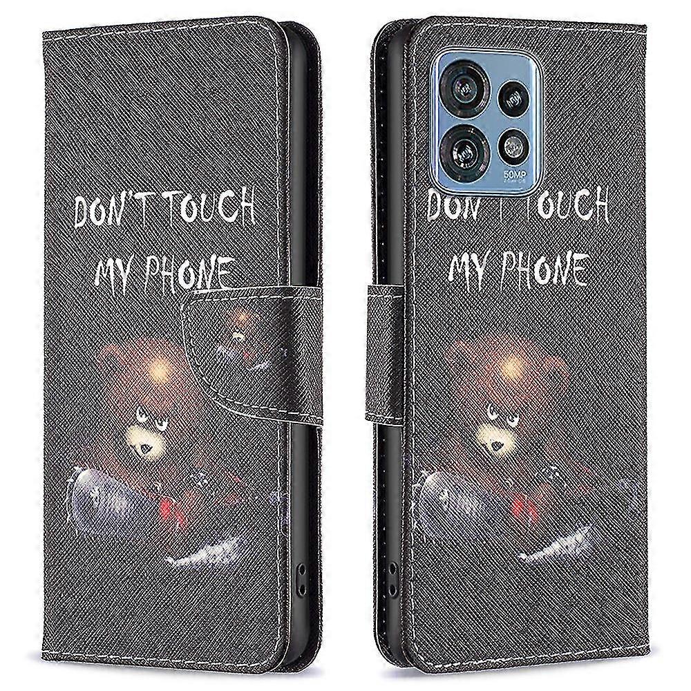 For Motorola Edge 40 Pro 5g / Moto X40 5g Pattern Printing Pu Leather Phone Case Wallet Shell With Stand