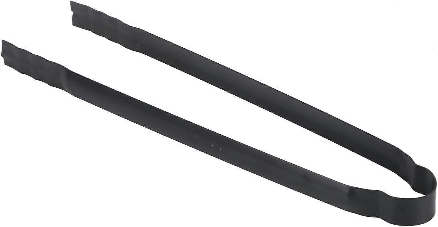 Multi-Function Metal Charcoal Tongs with Heat Resistant Handle for Cooking, BBQ, Picnic(Black 30cm)
