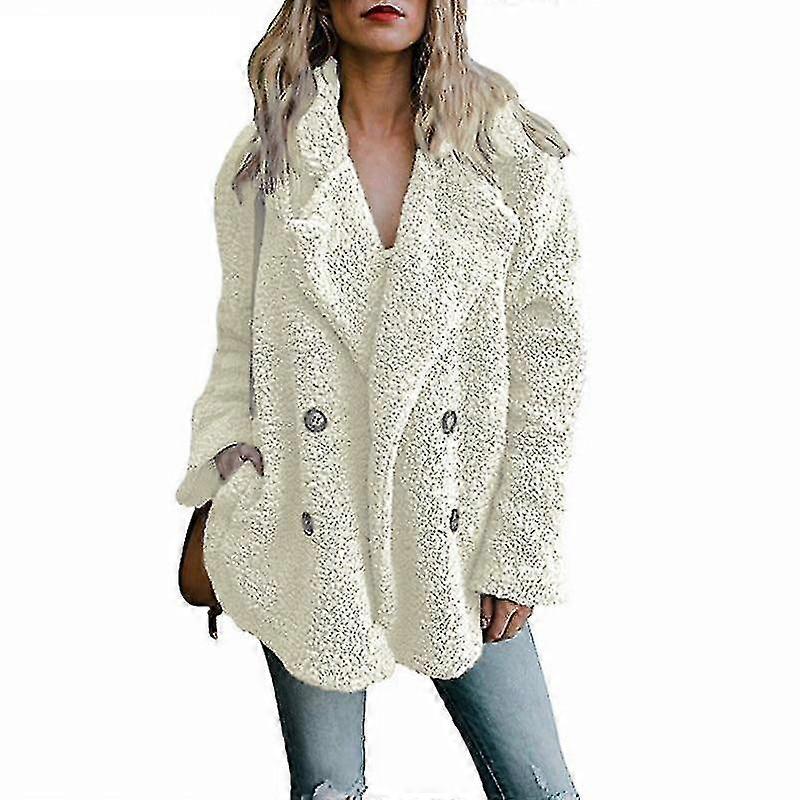 Plysch Coat Kvinnor Vinterjackor