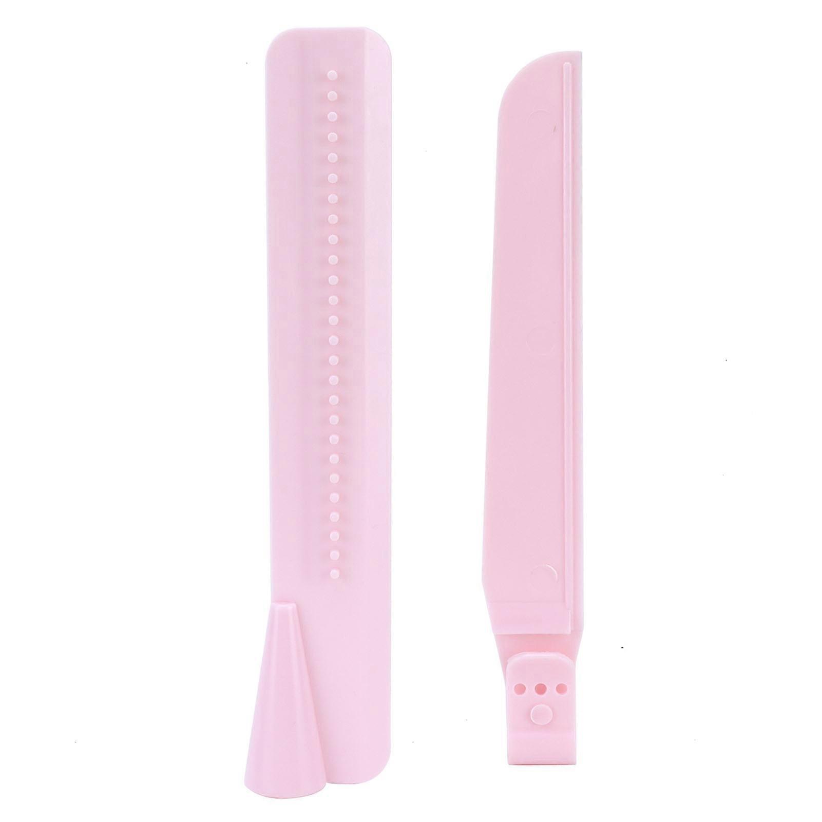 2Pcs/Set Adjustable Height Cream Scraper Small Cake Smoother Tool for Kitchen Home BakeryPink