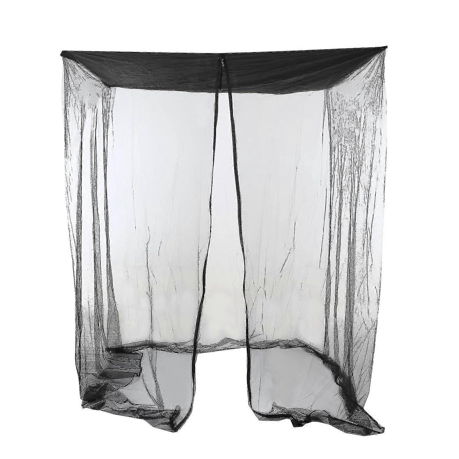 Patio Swing Mosquito Netting Polyester Mesh Screen With Zipper Opening Outdoor Swing Chair For 2 Person