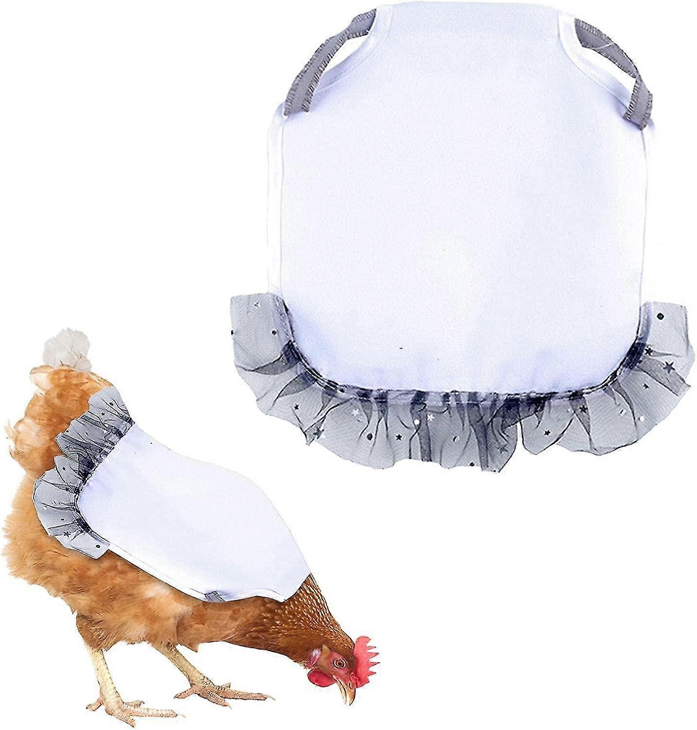 Chicken Apron, Chicken Saddle for Hens, Back Background Feather Crimper Hen Apron, Suitable for Smal