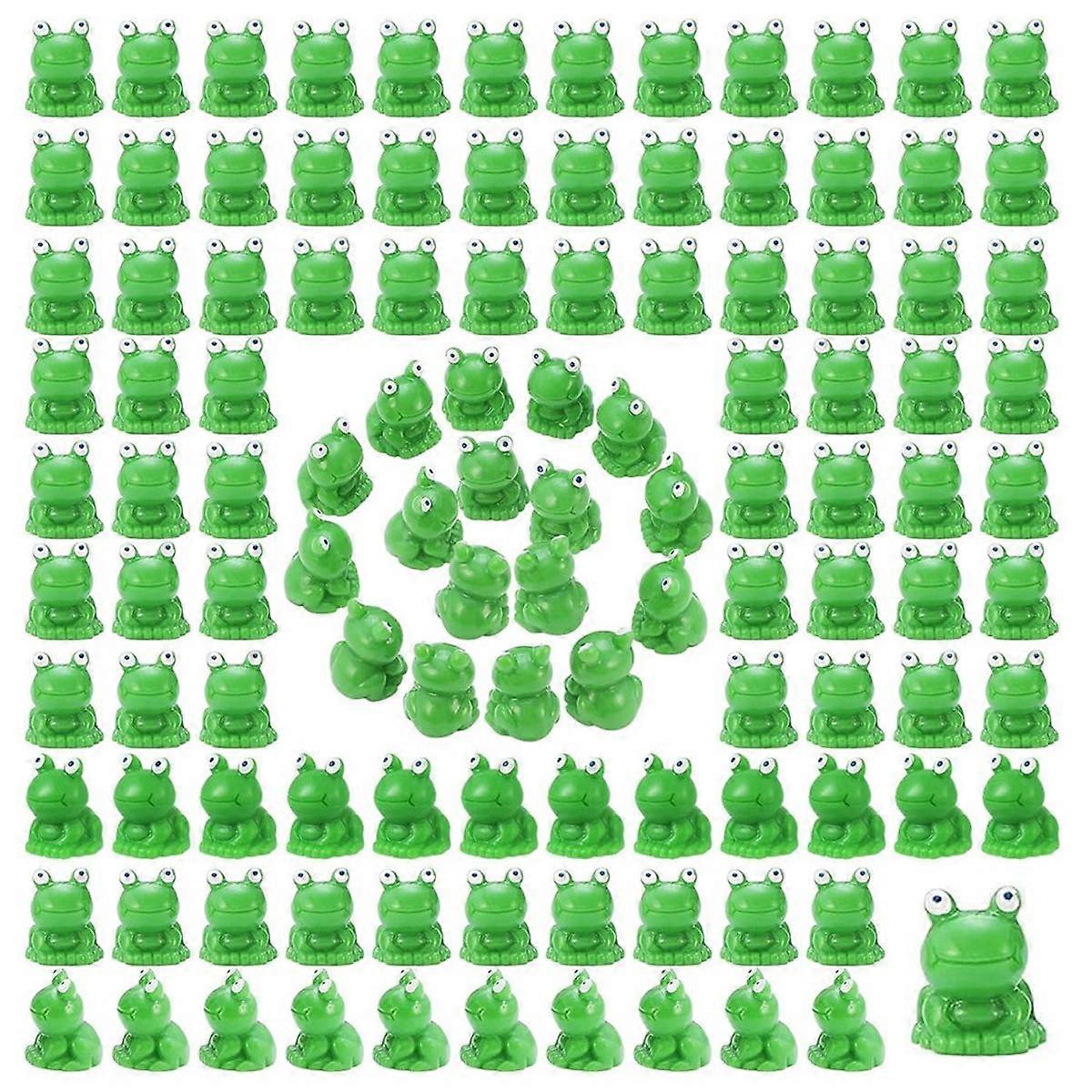 220 Pcs Mini Resin Frogs Miniature Tiny Figurines Tiny Frogs for Garden Moss Landscape DIY Craft Accessories