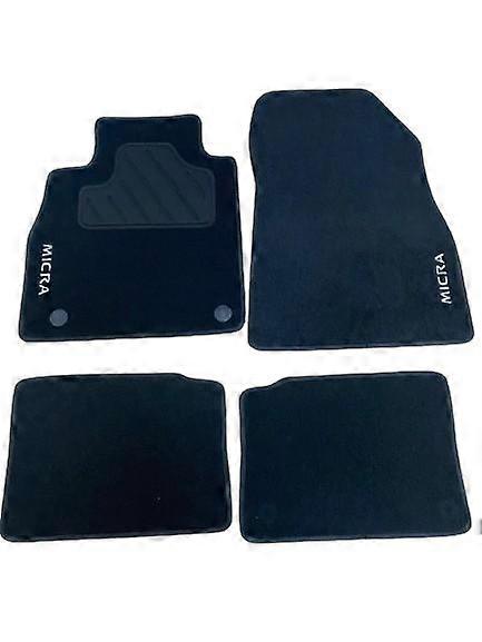 Nissan Micra (2016-) Προσαρμοσμένο μαύρο πατάκι δαπέδου 4 τεμαχίων EXP FR