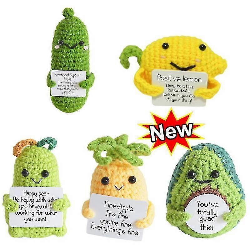 Handgemachte emotionale Unterstützung eingelegte Gurke Geschenk, gehäkelte emotionale Unterstützung