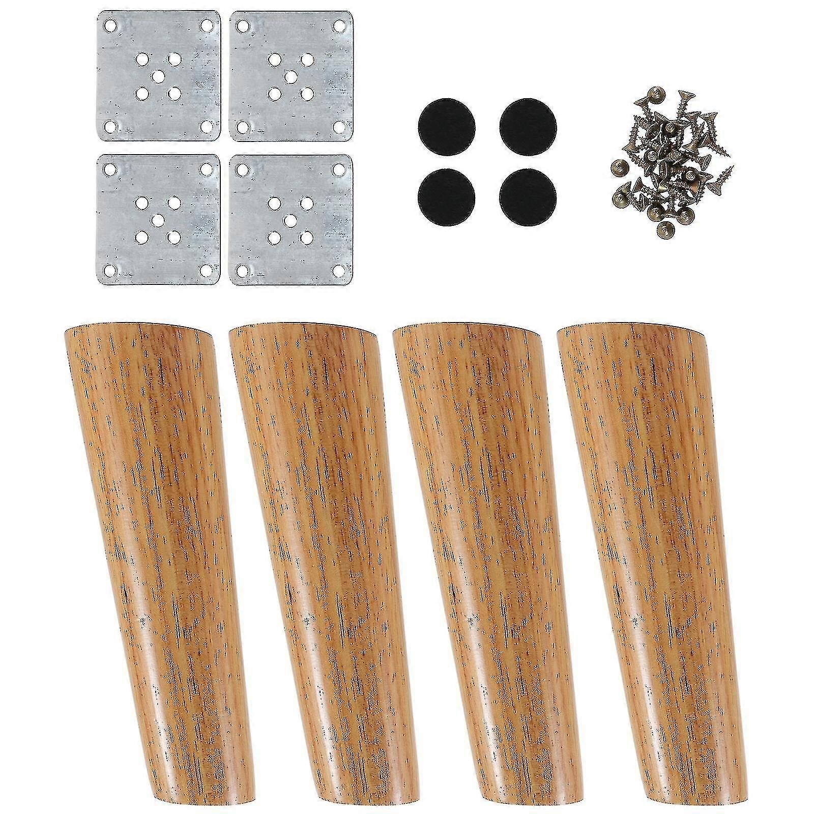 1 sett nordisk stil bordføtter møbelben eik heltre sofaskapfot