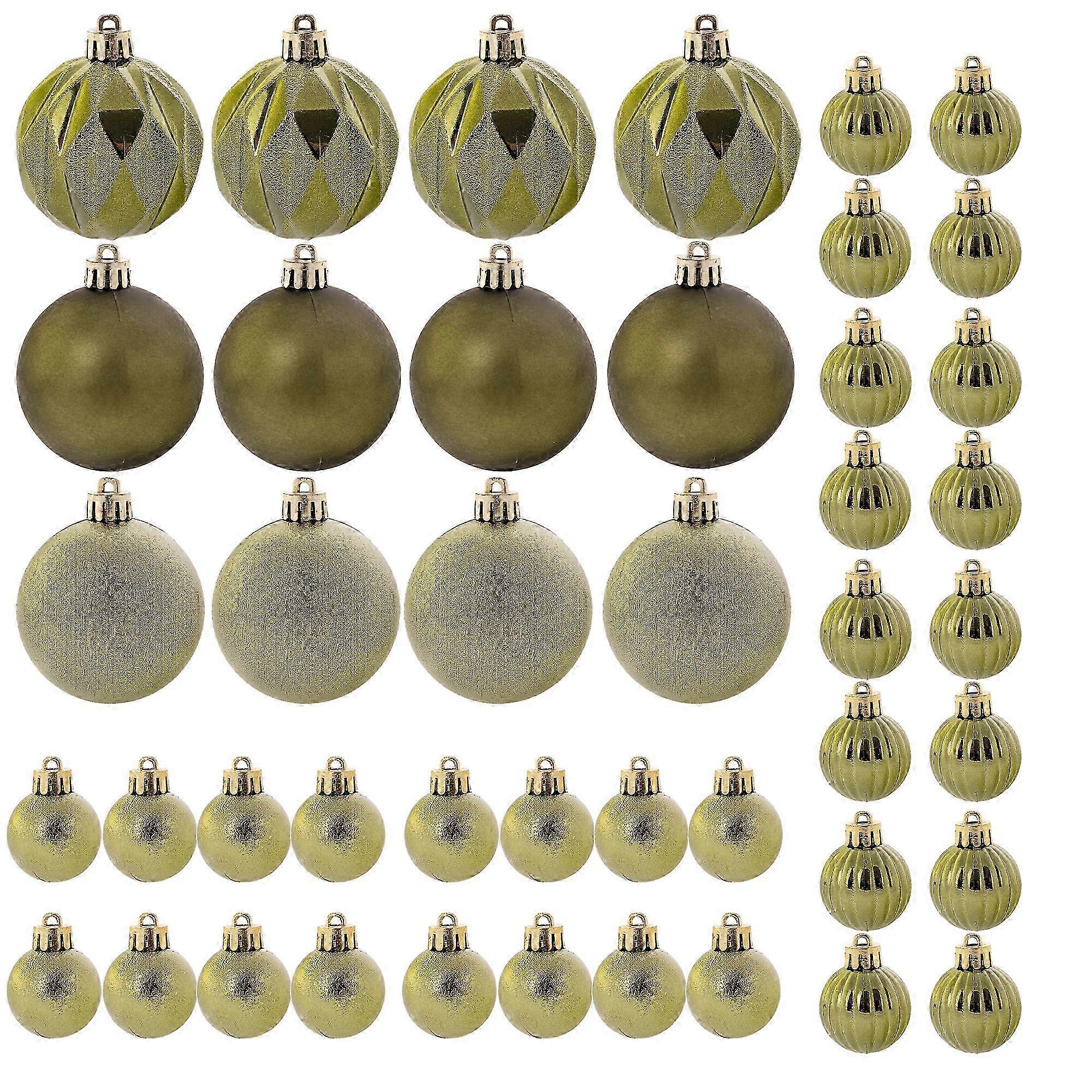 Bruchsichere Weihnachtskugeln Christbaumkugeln Weihnachtsschmuck Set 44x