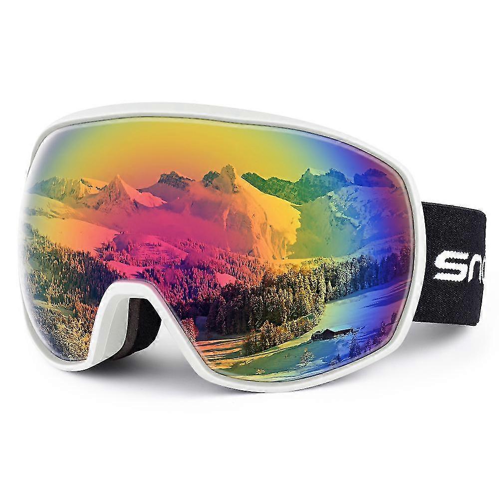 Ski Snowboard Goggles With Uv400 Protection, Skiing Snowboarding Goggles Of Dual Lens With Anti Fog