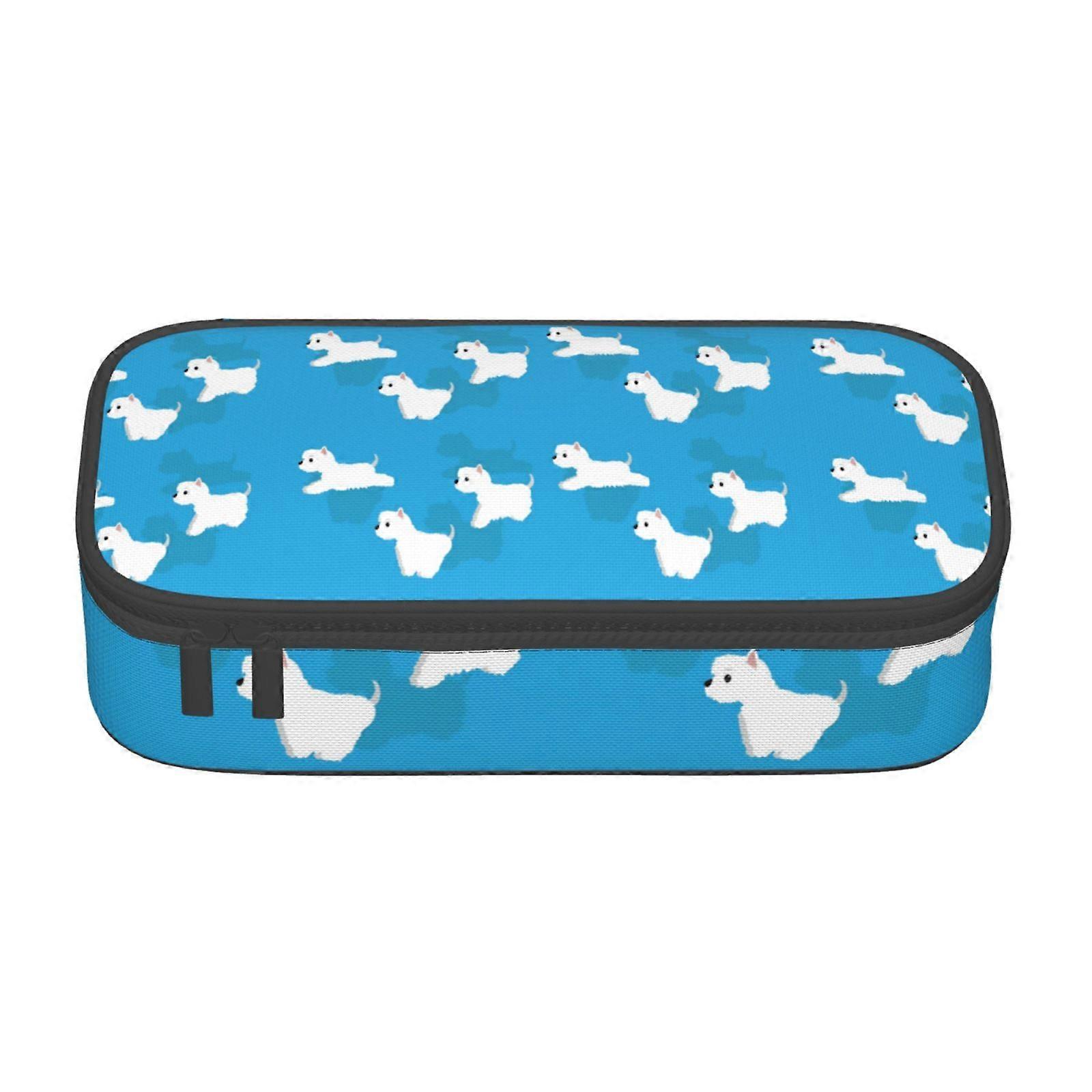 ويستي نمط مقلمة حقيبة كبيرة السعة قلم رصاص حقيبة ماكياج اللوازم المكتبية القرطاسية صندوق قلم رصاص مع سحاب