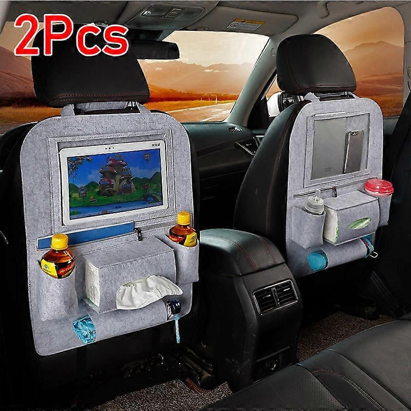 Multi-Function Car Organizer Seat Back Hanging Bag With Touch Screen Tablet Holder Car Accessories Interior Otomobil Aksesuar
