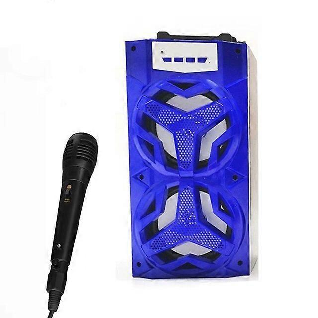 10W Karaoke Outdoor Sound Box Speaker Wireless Large Home Theater Bluetooth Party Speakers With Wired Microphone Audio Components
