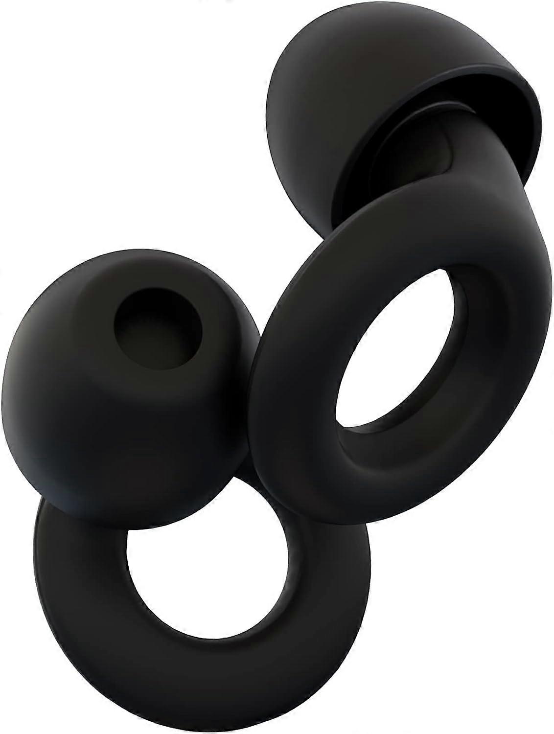 Ear Plugs for Sleep Super Soft, Reusable Hearing Protection in Flexible Silicone for Noise Reduction & Flights - 6 Ear Tips in XS/S/M/L - 26dB Noise
