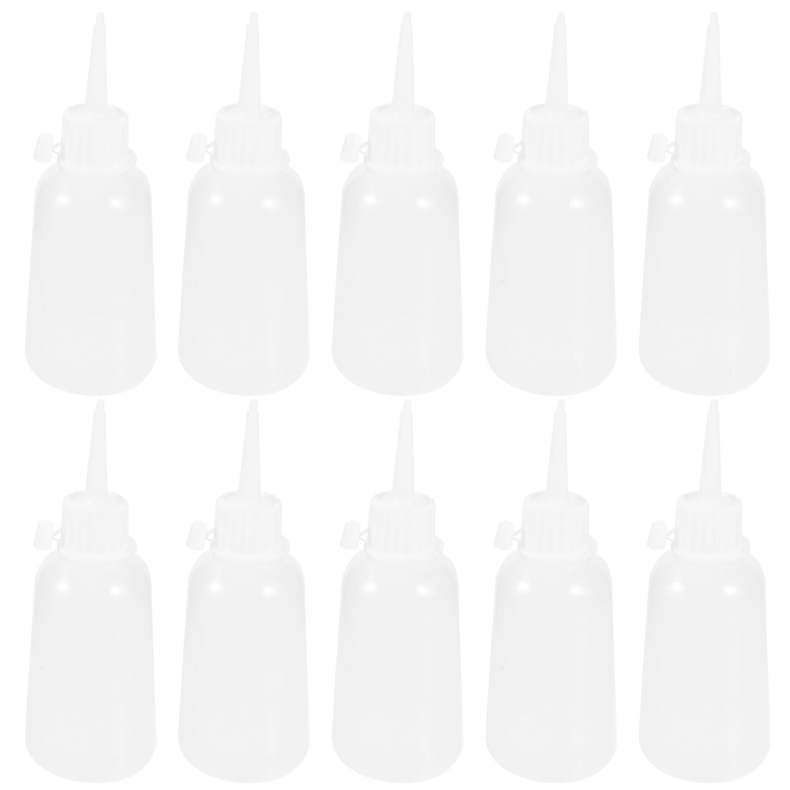 12pcs Empty Liquid Glue Bottles Needle Tips Bottles Liquid Glue Bottles Small Bottles For Fixing(100ml)