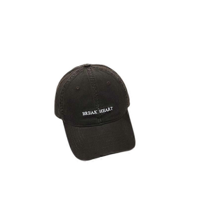 Letter Baseball Hat, Casual Versatile Soft Top Capcoffee