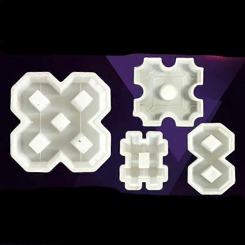 ممتاز DIY ساحة حديقة المسار ملموسة العشب زرع الطوب العفن PVC رصف البروبيلين الرصيف الممشى حديقة المباني الملحقات