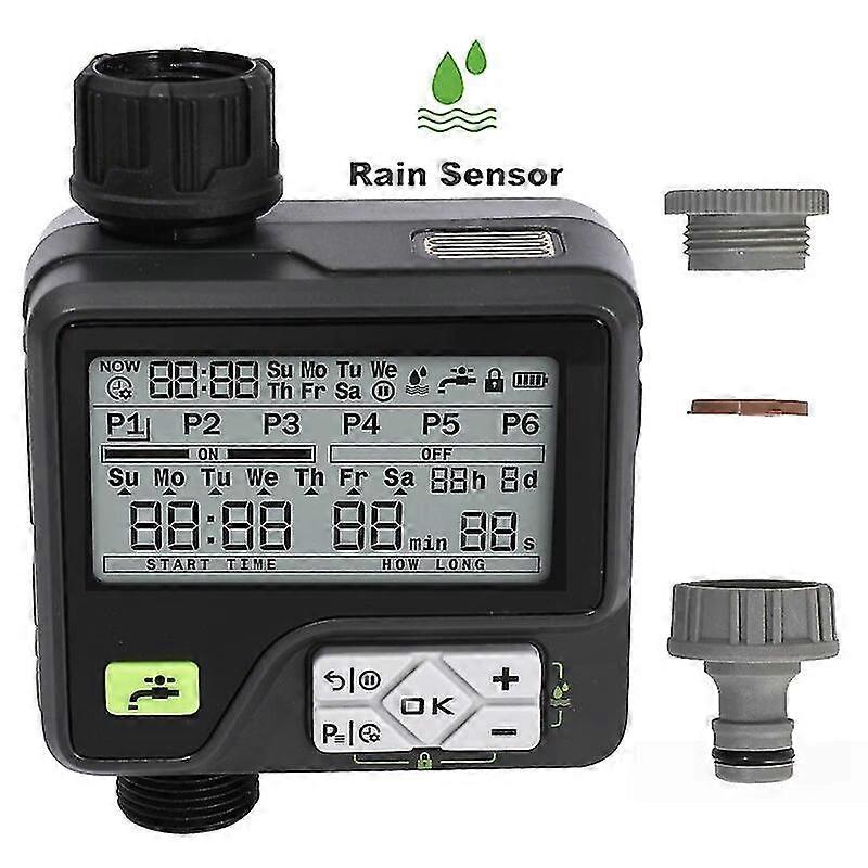 Eccellente timer di irrigazione con sensore di pioggia Timer di irrigazione Regolatore di irrigazione automatico impermeabile del sistema di irrigazione