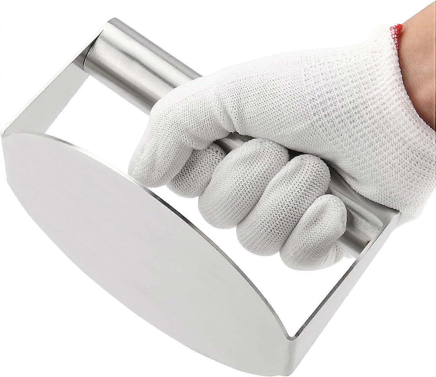 Heavy Duty Smooth Stainless Steel Hamburger Presser