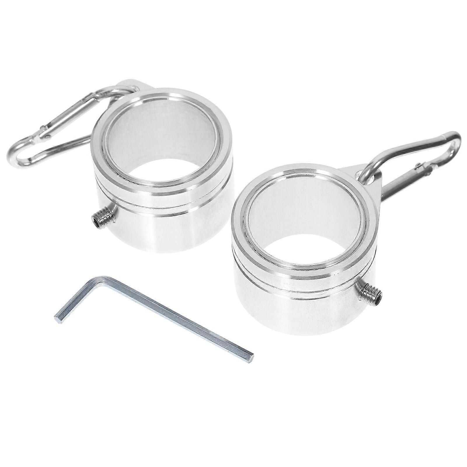 1 Set Flag Pole Rings Aluminum Alloy Flag Pole Clips Mounting Holders for Holding Flag