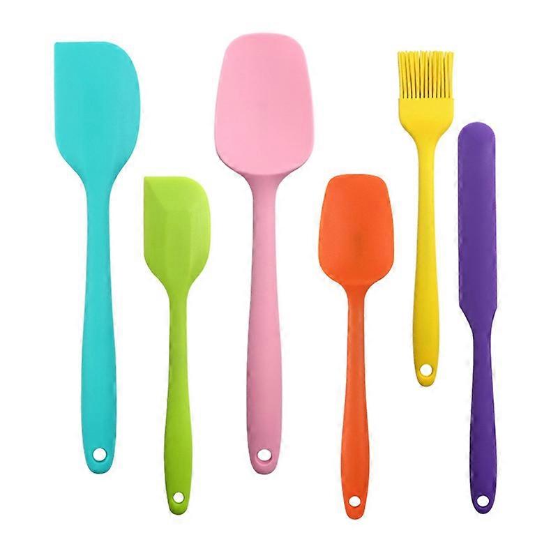 1 Set Good Flexibility Utensils Set One Piece Design Silicone Flour Cream Baking Utensils Set Baking Tool