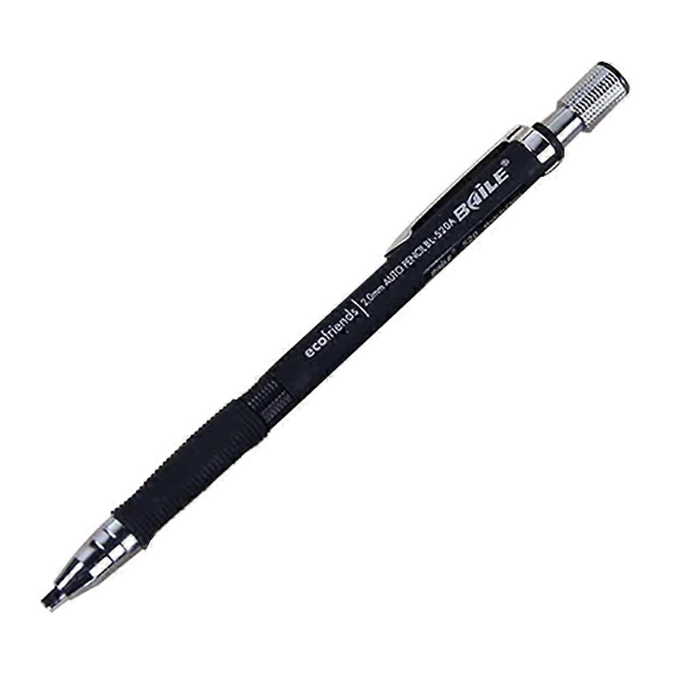 1Pc 2.0mm Black Lead Holder Drafting Drawing Study Stationery Mechanical Pencil
