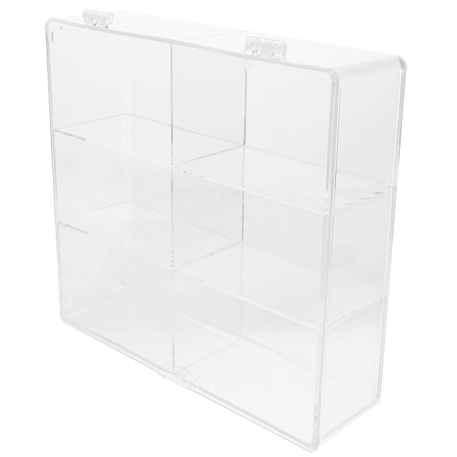 Cosmetics Storage Organizer Wall Mounted Figure Stand Storage Box Doll Display Case Cosmetics Storage Case Figure Display Shelf