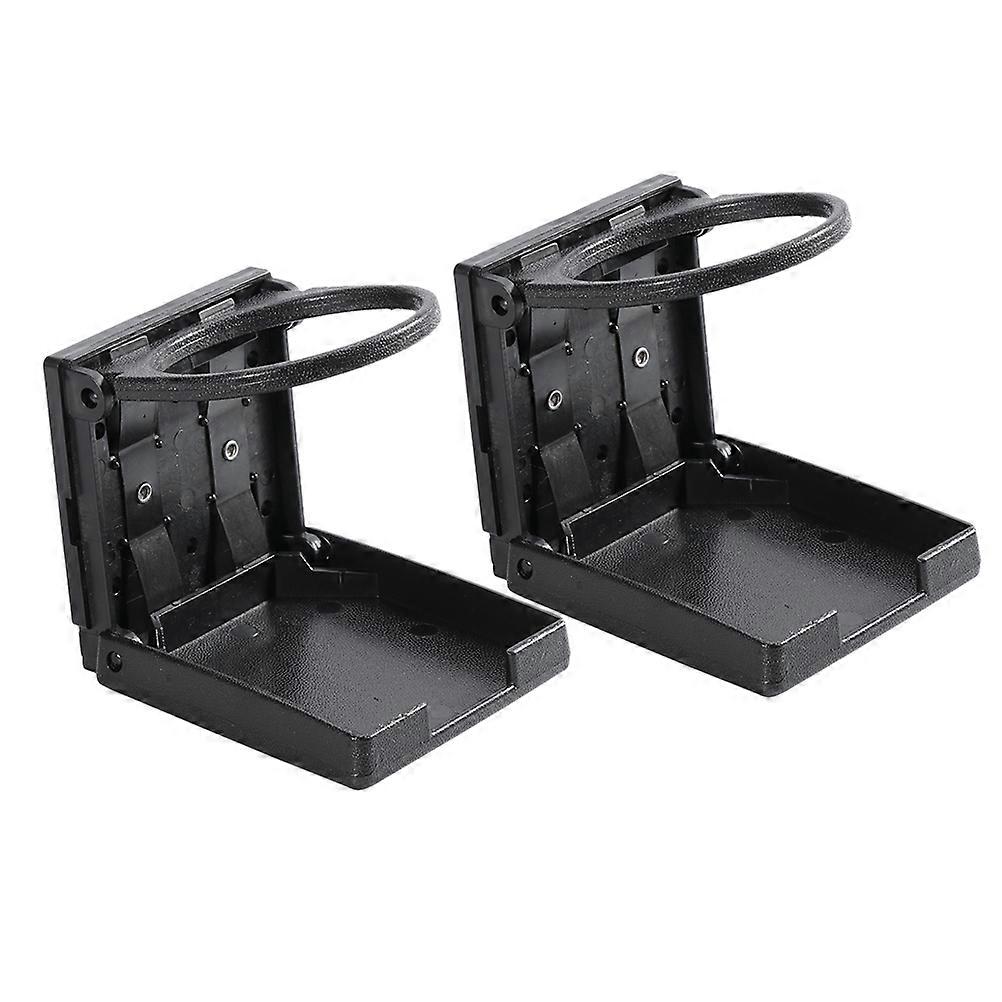2Pcs Multi-function Fixed Cup Holder Automobile Air Conditioning Outlet Water Drink Rack(Black)