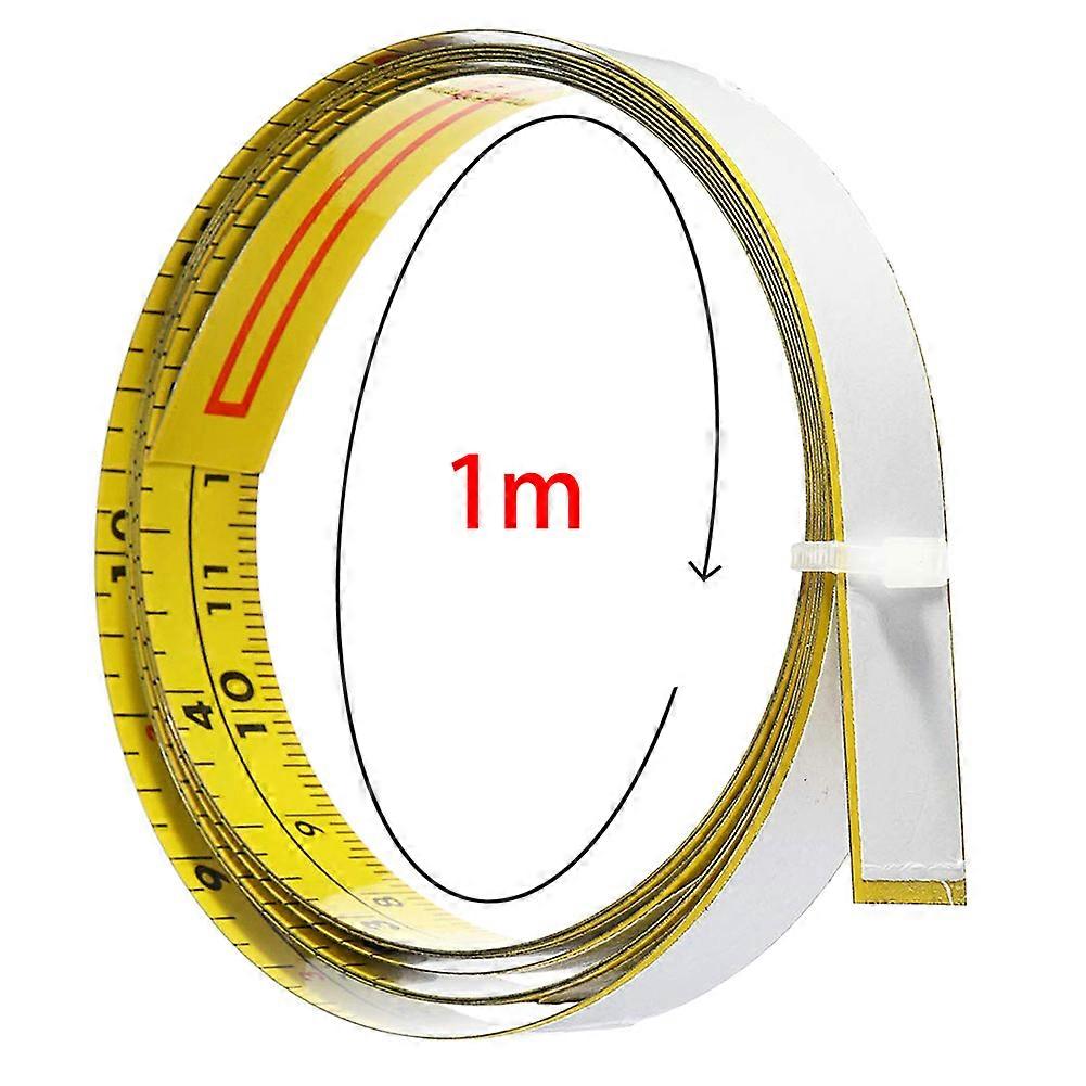 2023 NewSelf Adhesive Steel Ruler Tape Measure for T-Track Router Woodworking - Inch and Metric Scale