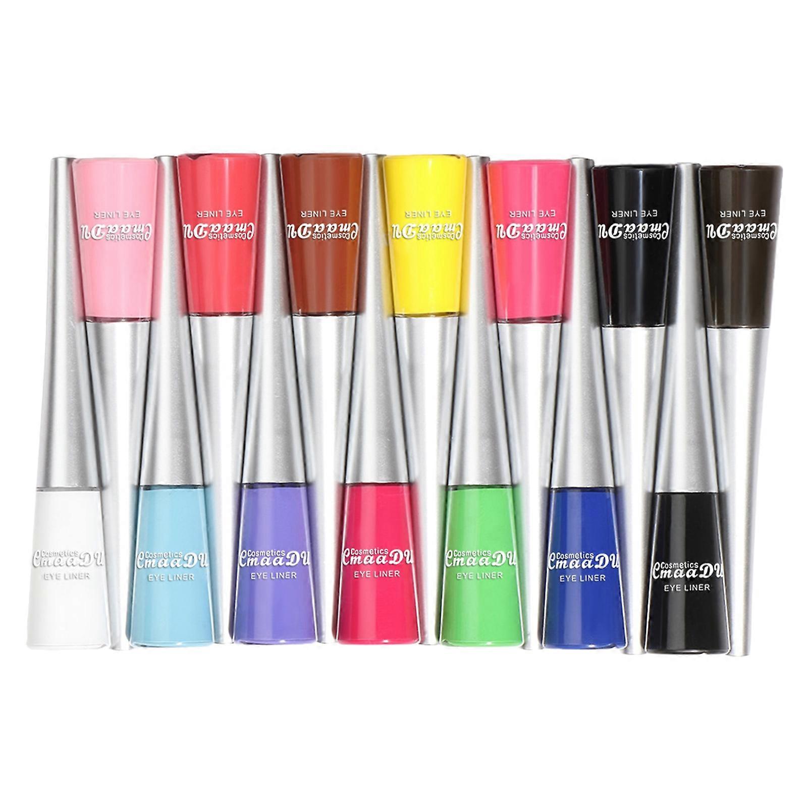 6g 14Pcs/Box Eye Liner Popular Smooth Soft Bristles Multicolor Matte Eyeliner Set for Dressing Room QinHai