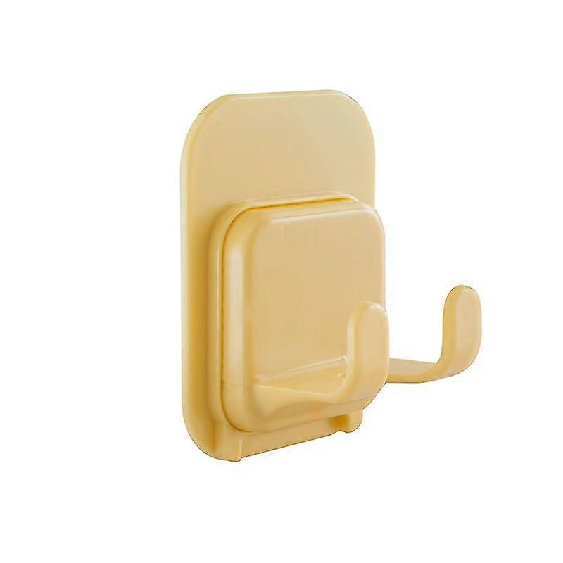 bathroom Wall-mounted Shaver Rack Plug Hook Toilet Punch-free Storage Hook(4pcs)