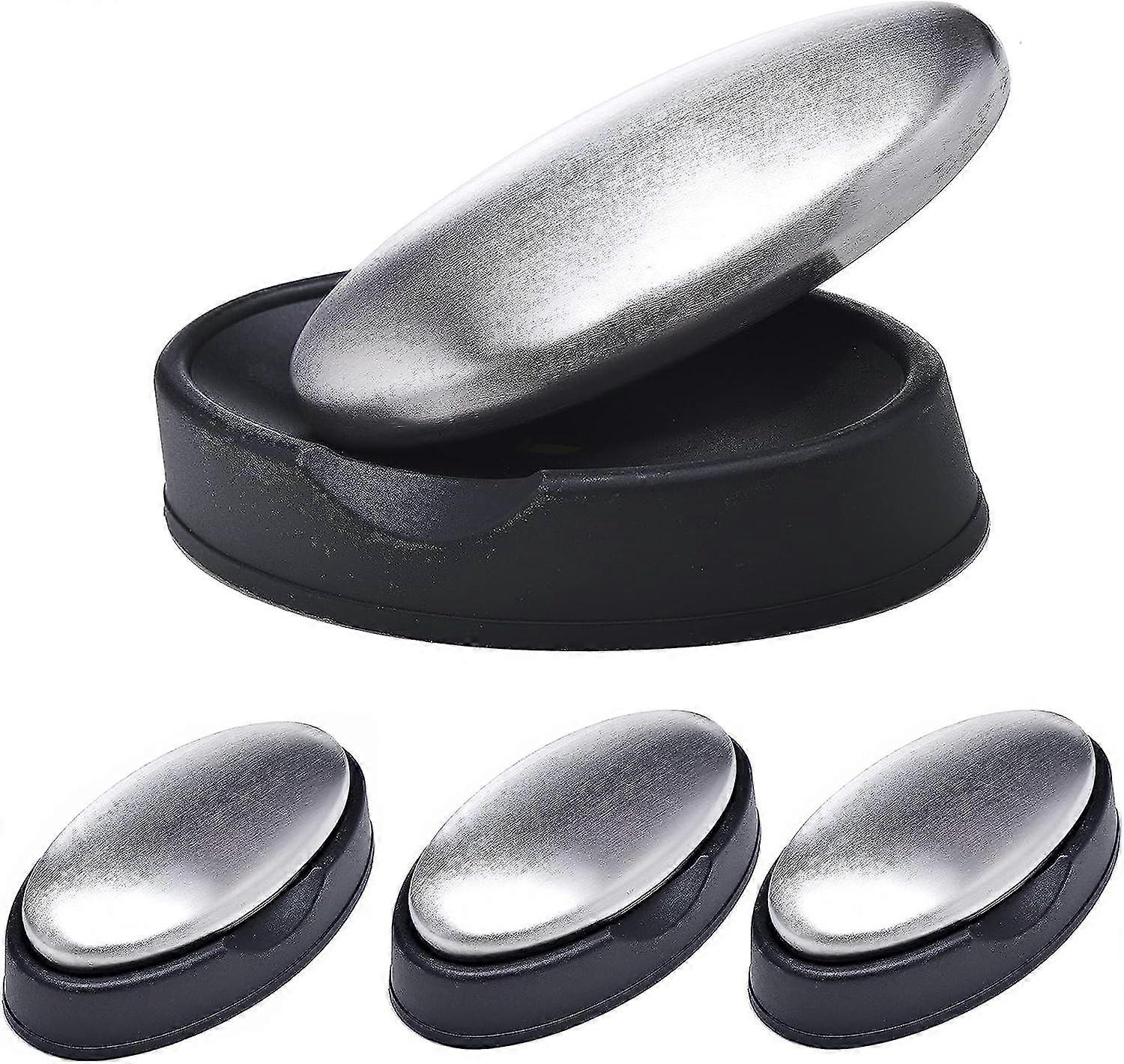 4 Pack rustfritt stål såpe Bar Magic Fish hvitløk løk luktfjerner