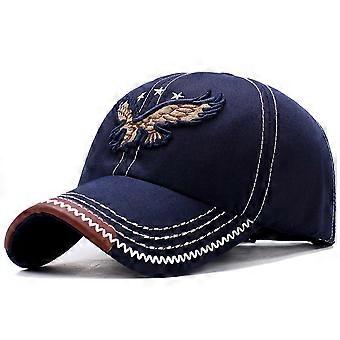 Fashion 3D Eagle Embroidery Baseball  Men Women Washed Denim Sports Active Casual Hat