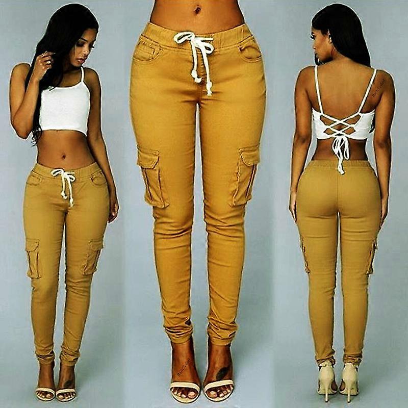 elastisk sexy skinny blyant jeans for kvinner svart høy midje jeans kvinne Y2K streetwear denimbukser cargo jeans bukser leggings