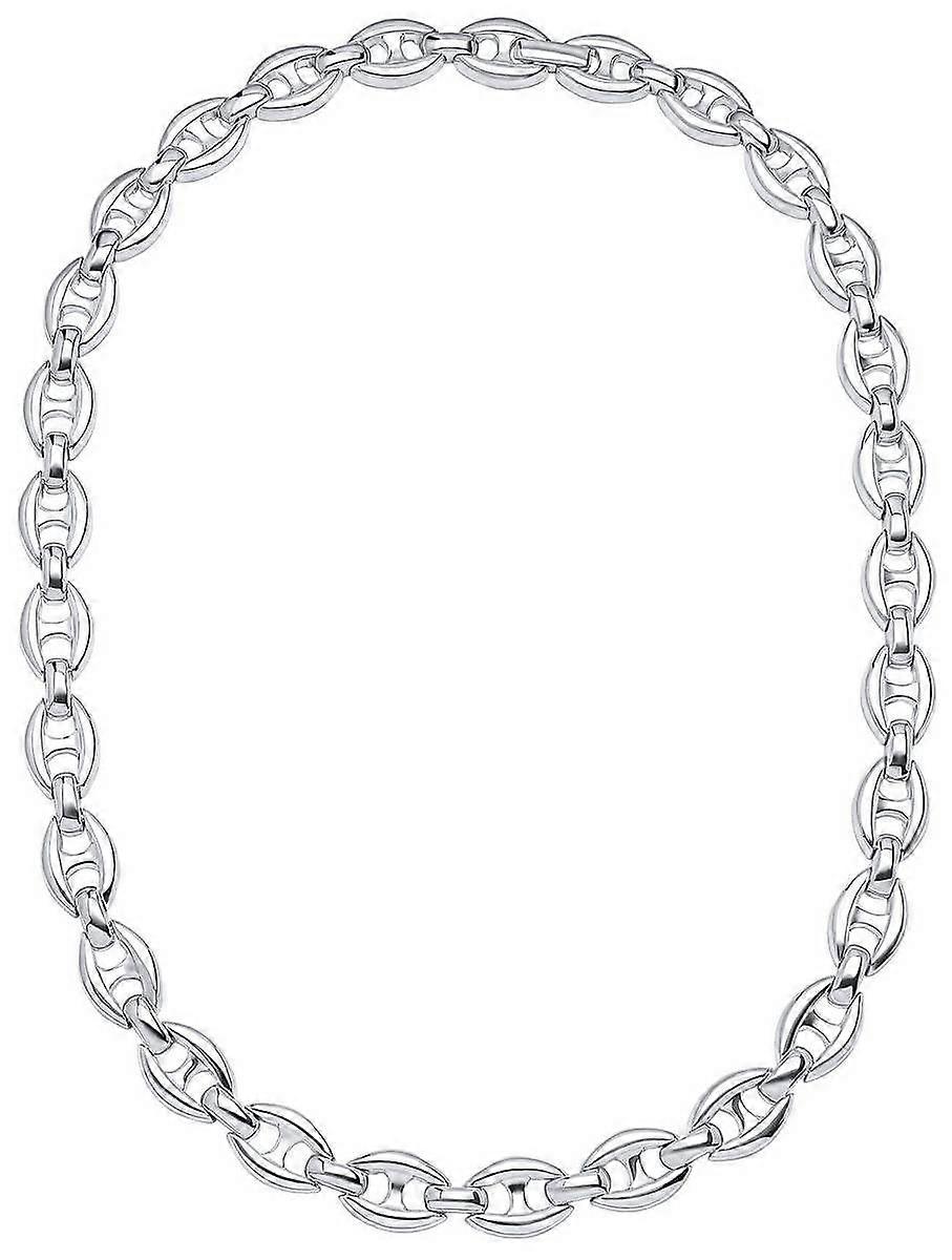 Beginnings Heavy Weight Linked Chain Necklace - Silver