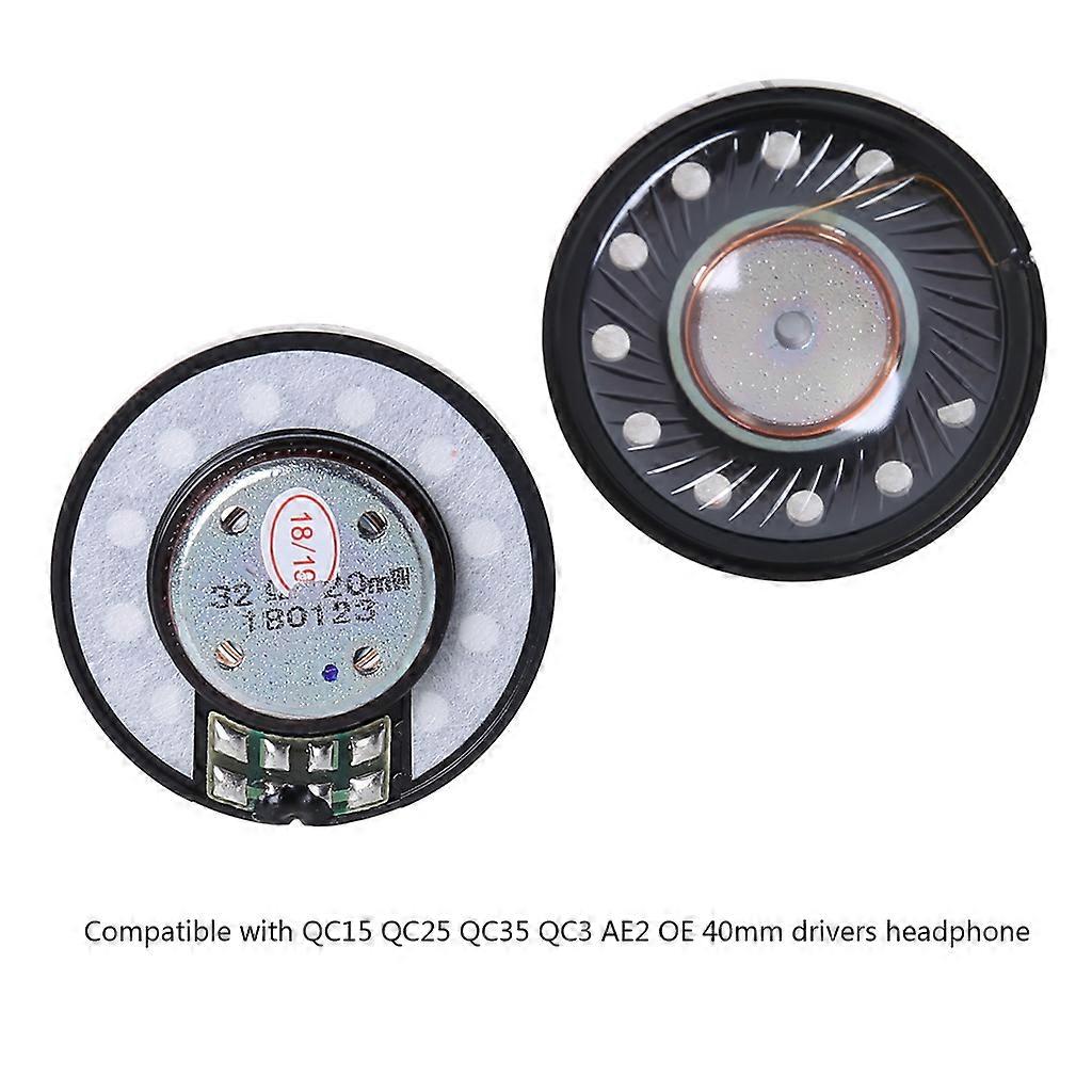 Professional Headphone Speaker Unit Part 40mm Drivers Redplacement for QC15 QC25