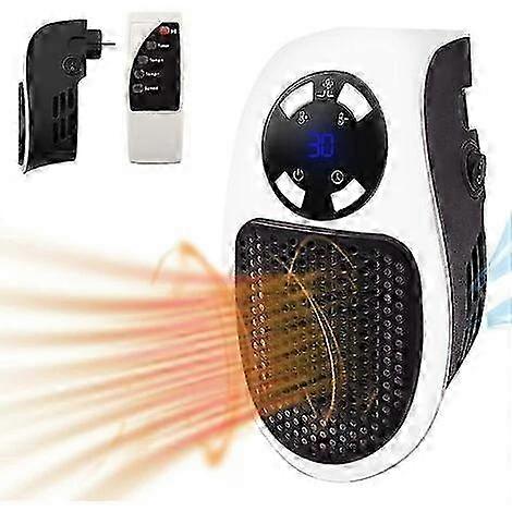 Electric heater-European standard with remote control-white