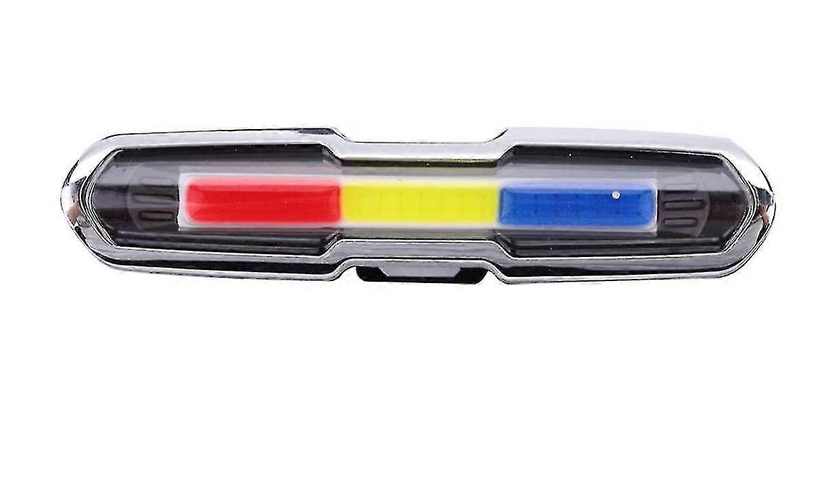リードバイクテールライト、USB充電式リードサイクリングマウンテンバイク自転車警告リアテールライト(ブラック)