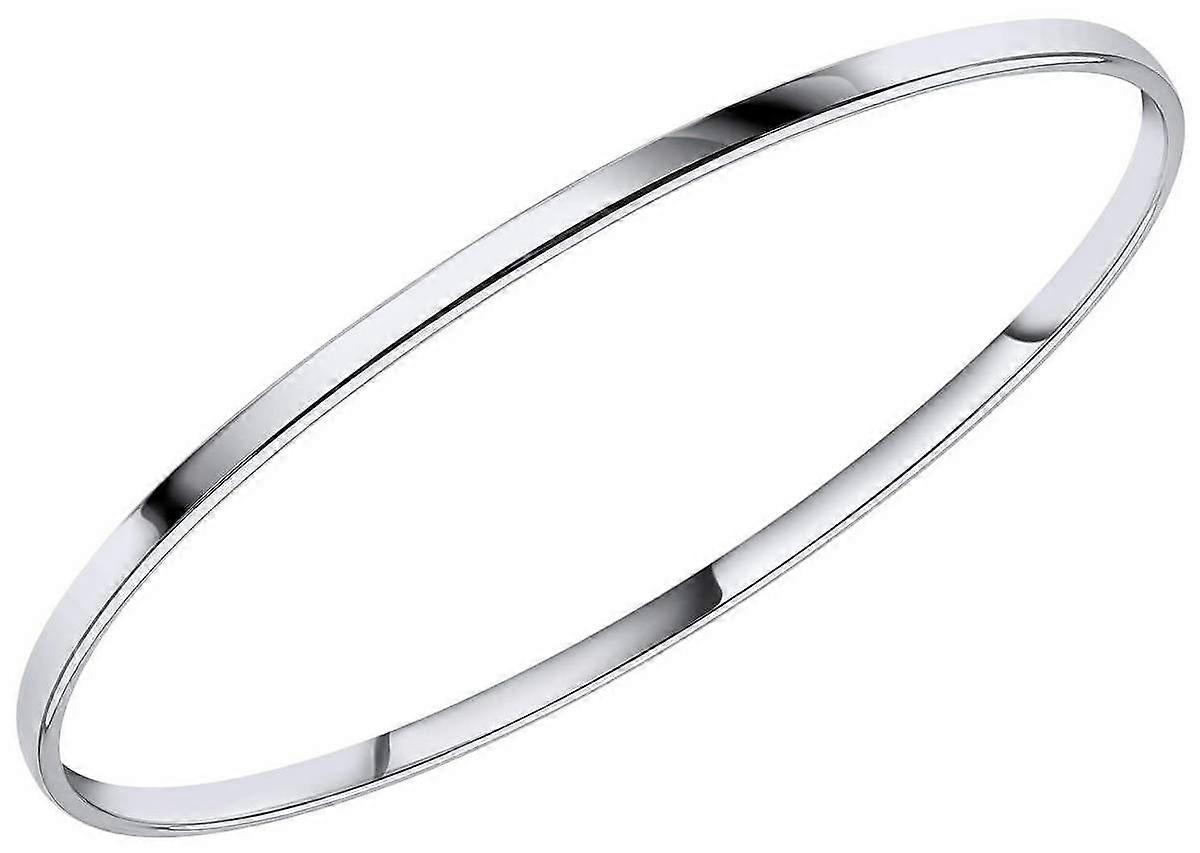 Beginnings Plain 3mm Bangle - Silver