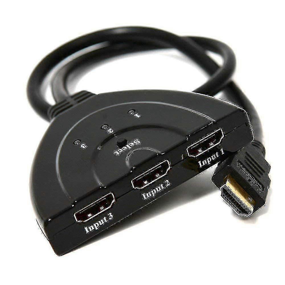 3ports Hdmi Splitter Cable 1080p Multi Switch Switcher Splitter Selector Hub Box