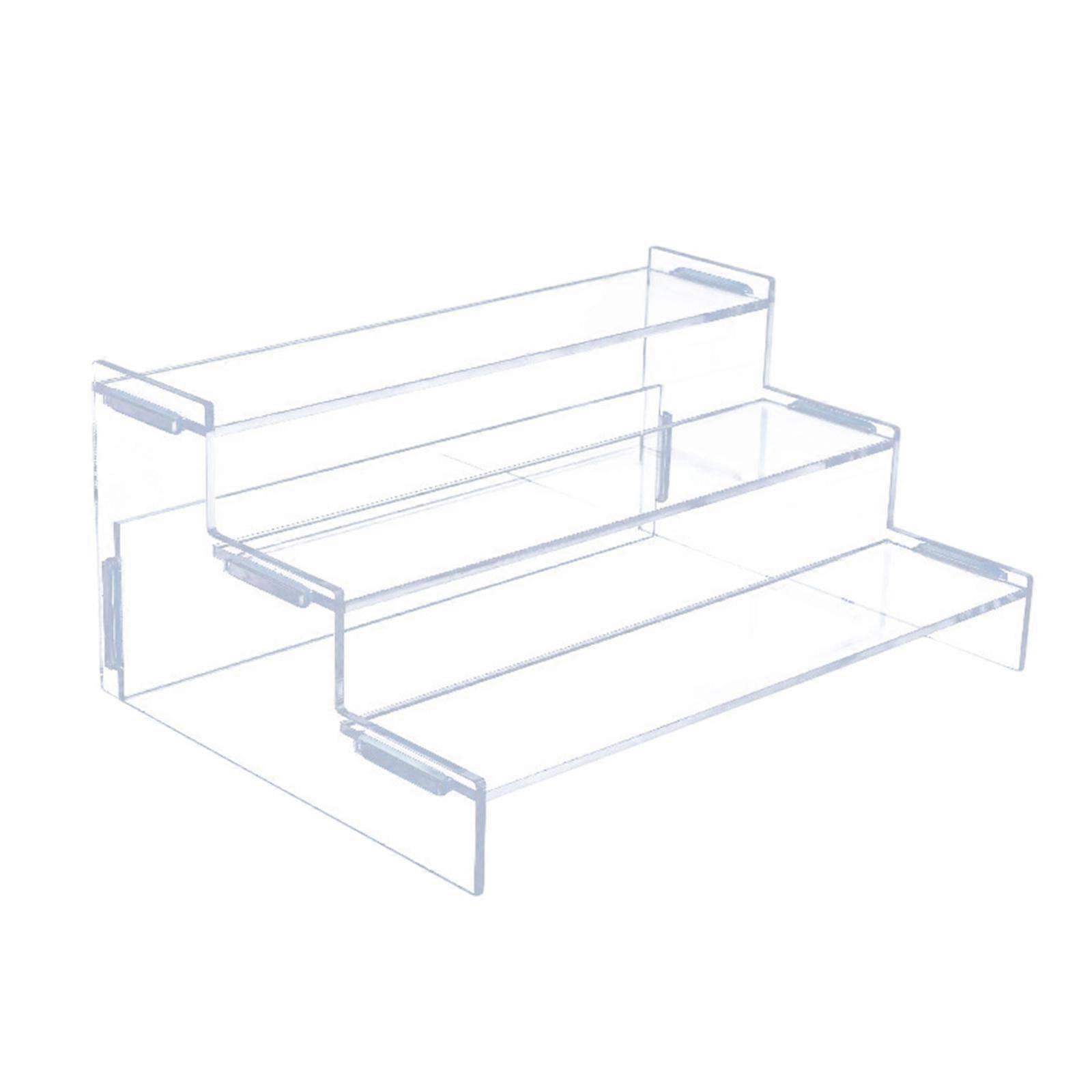 Acrylic Riser Display Shelf Cupcake Stand Holder for Models Perfume Desserts