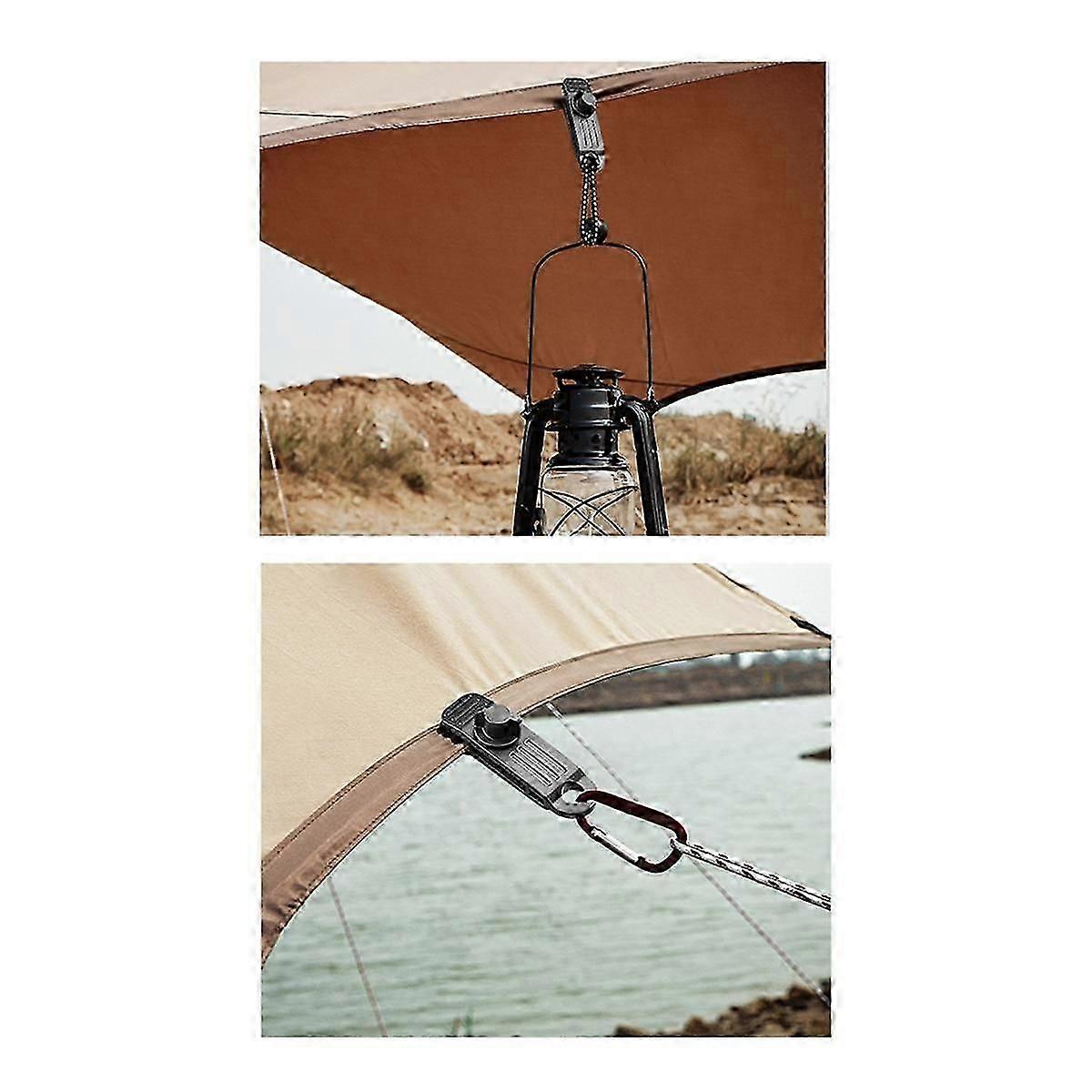 خيمة المظلة كليب في الهواء الطلق حبل الرياح المشابك القابلة لإعادة الاستخدام المظلة - مشبك التخييم تسلق الجبال الملاجئ الملحقات