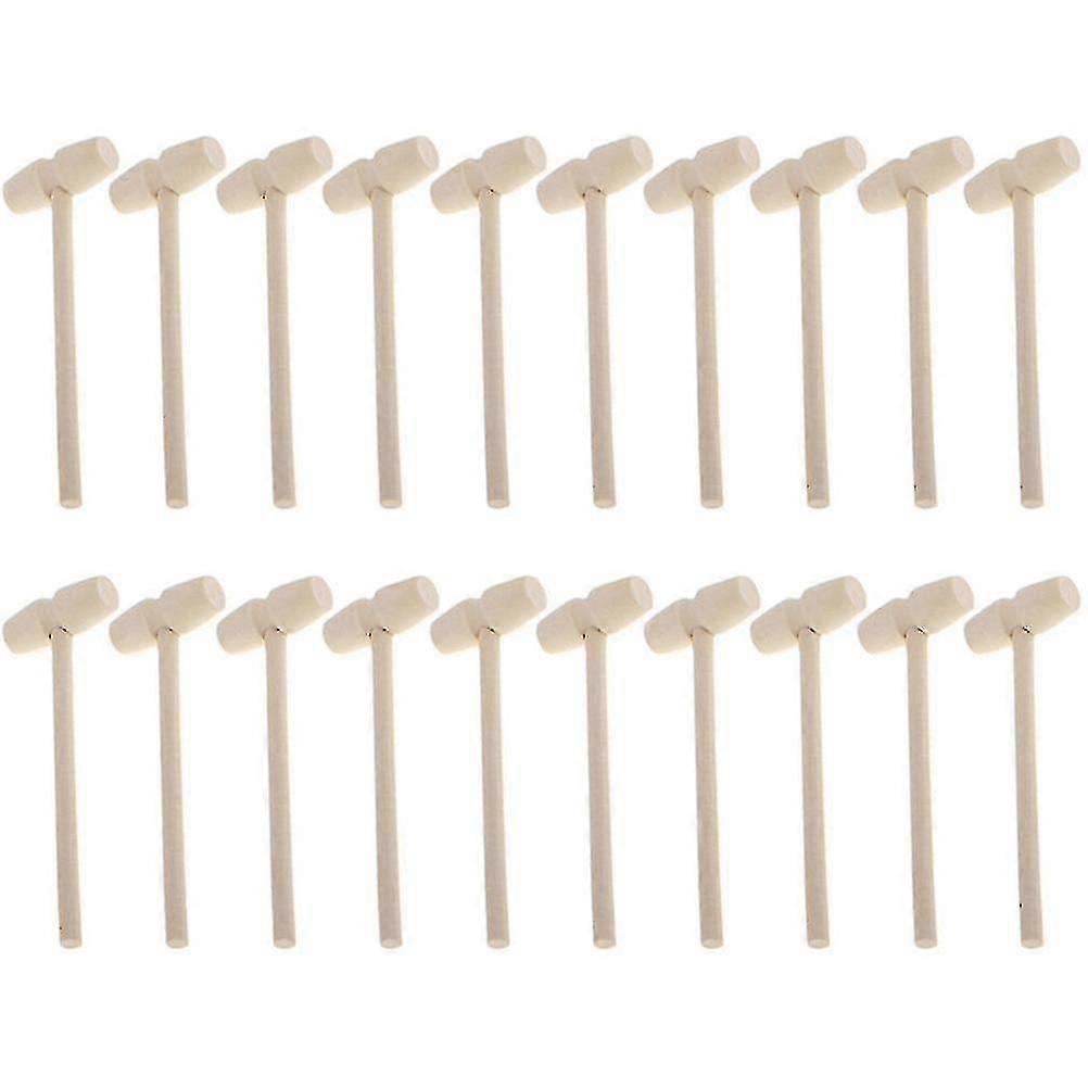 Solid Wood Mini Archaeological Mallet (beige) (20pcs)