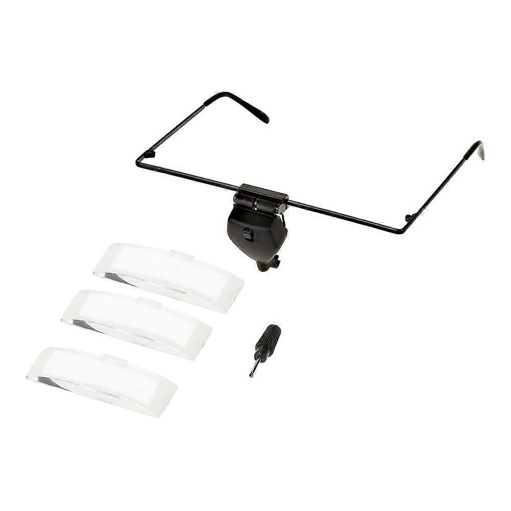 Loupe à lentille unique pour réparation de montres, grossissement 1,5x / 2,5x / 3,5x, avec lumière LED
